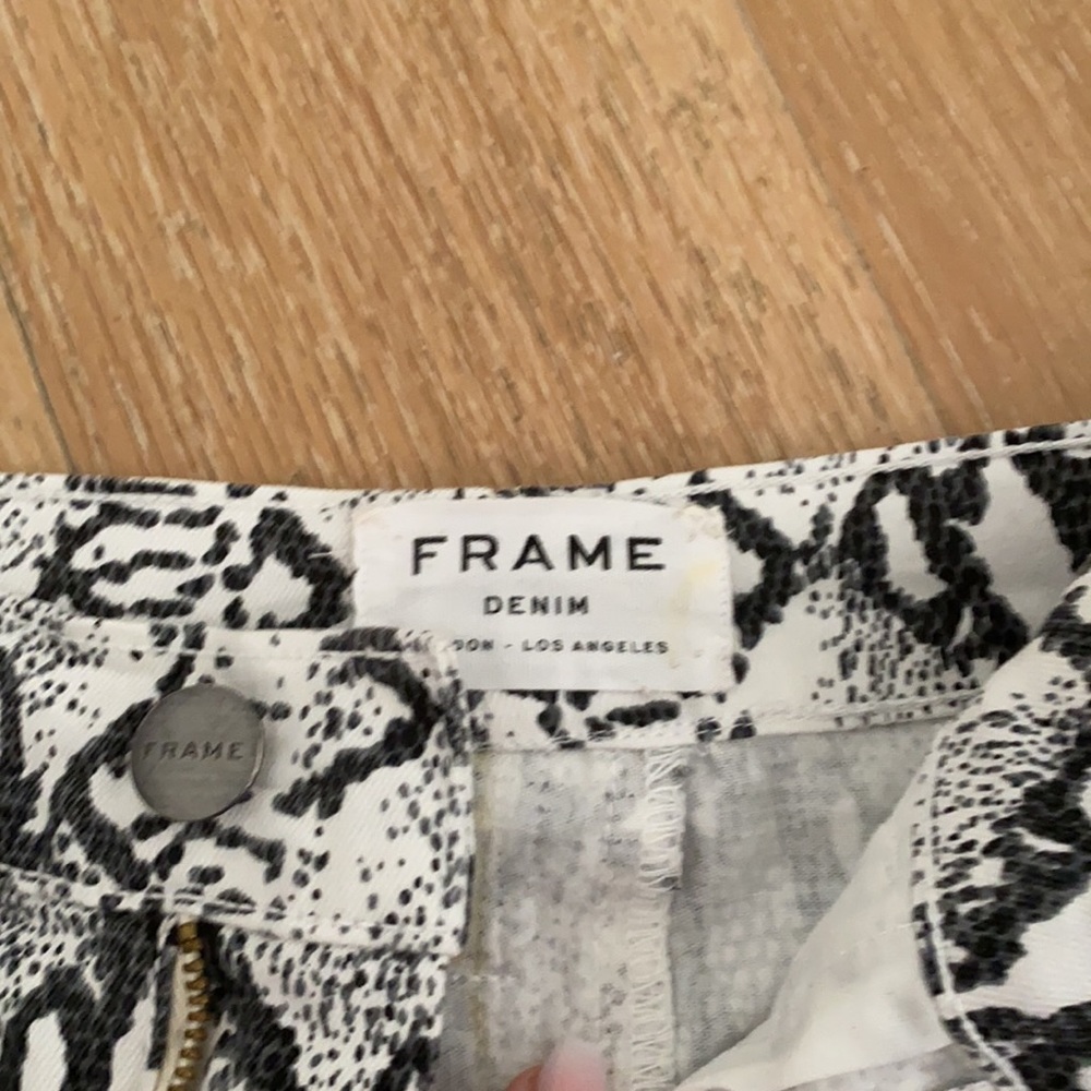 Frame Denim Python Le Mini Split Skirt - image 3